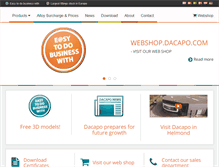 Tablet Screenshot of dacapo.com