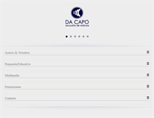 Tablet Screenshot of dacapo.com.mx
