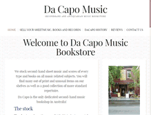 Tablet Screenshot of dacapo.com.au