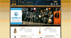 Desktop Screenshot of dacapo.com.ar