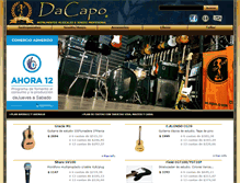 Tablet Screenshot of dacapo.com.ar